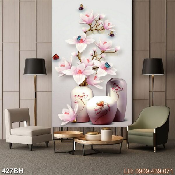 Bức tranh bình hoa phòng ngủ - 427BH