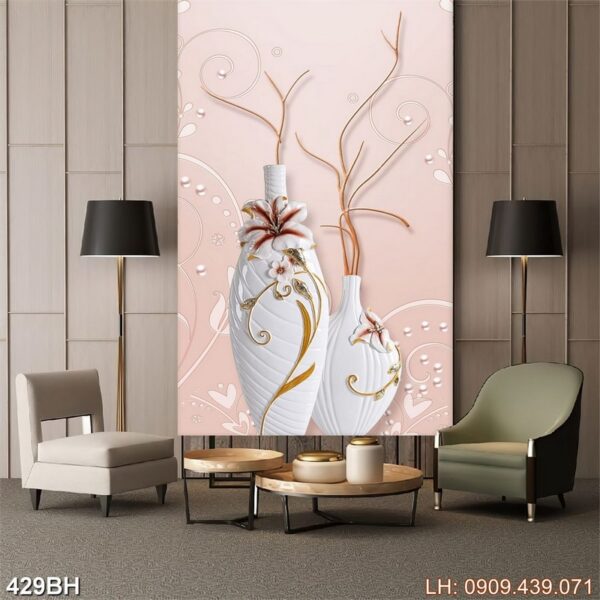 Tranh bình hoa đẹp - 429BH