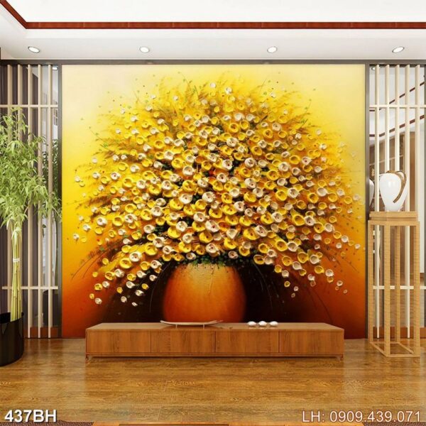 Bức tranh bình hoa tĩnh vật - 437BH