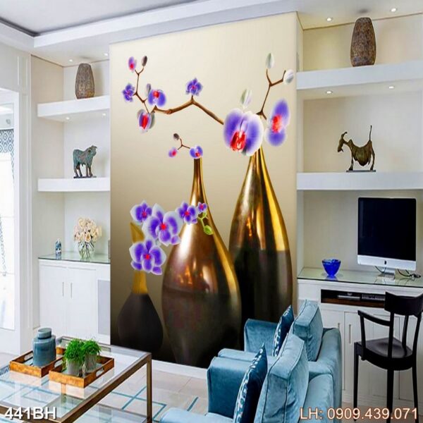 Bức tranh bình hoa phòng ngủ - 441BH