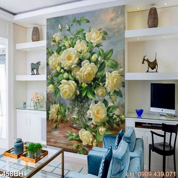 Tác phẩm bình hoa phòng khách - 458BH