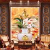 Bức tranh lọ hoa phòng khách - 463BH