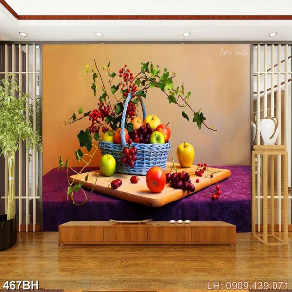 Tranh vẽ chiếc lọ hoa tĩnh vật - 467BH