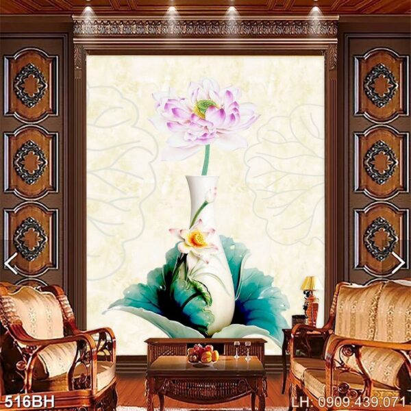 Tác phẩm bình hoa phòng khách - 516BH