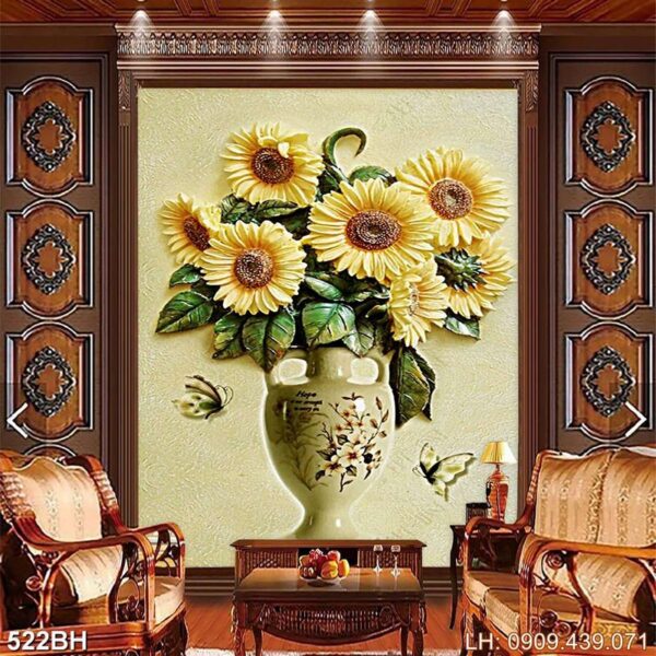 Tranh bình hoa nghệ thuật - 522BH