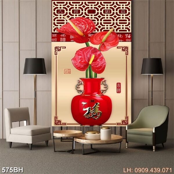 Ảnh bình bông tĩnh vật - 575BH