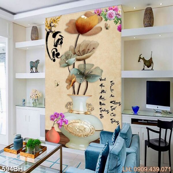 Bức tranh hoa đẹp - 594BH