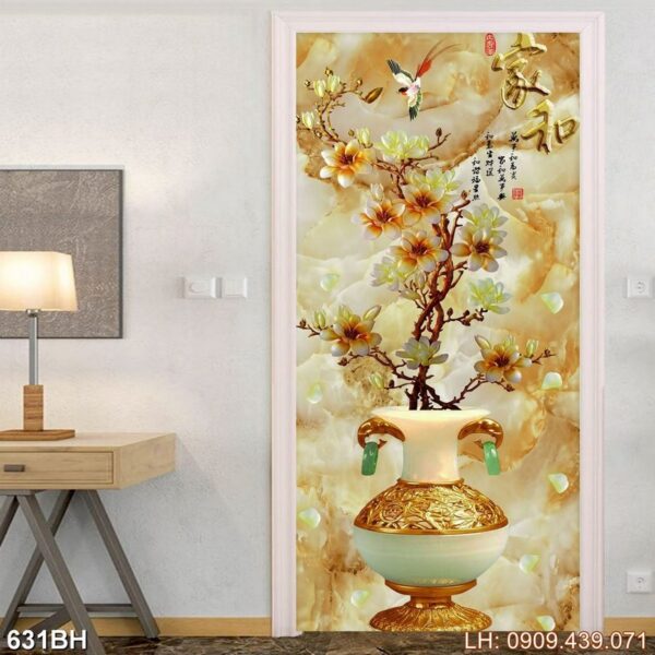 Bức tranh chiếc lọ hoa đẹp - 631BH