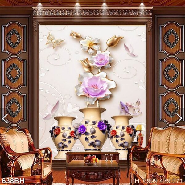 Tác phẩm chiếc lọ hoa cổ - 638BH