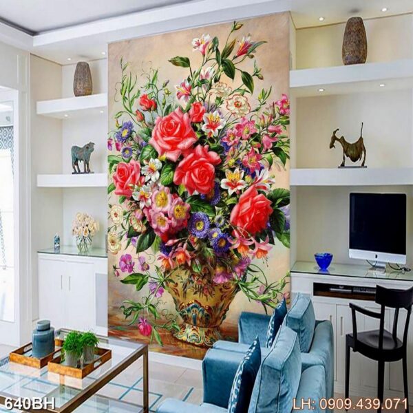 Tranh ảnh hoa tĩnh vật - 640BH