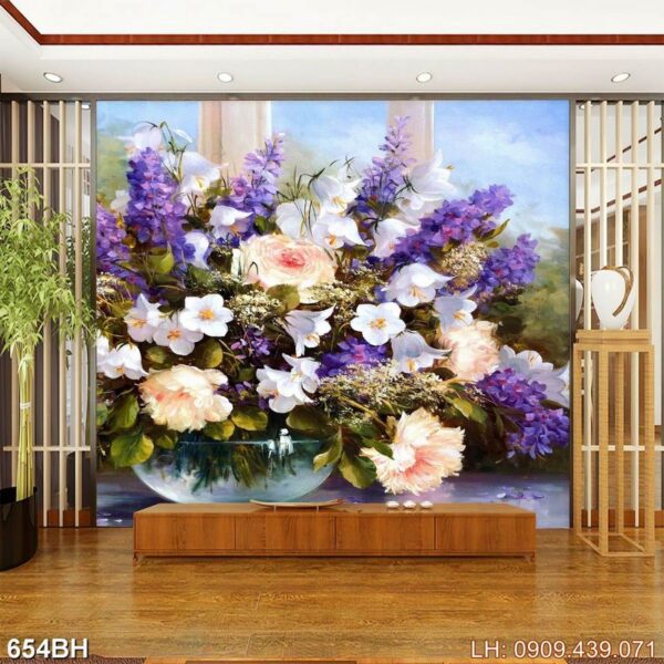 Ảnh lọ hoa phòng ngủ - 654BH