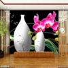 Tranh vẽ bình hoa đẹp - 680BH