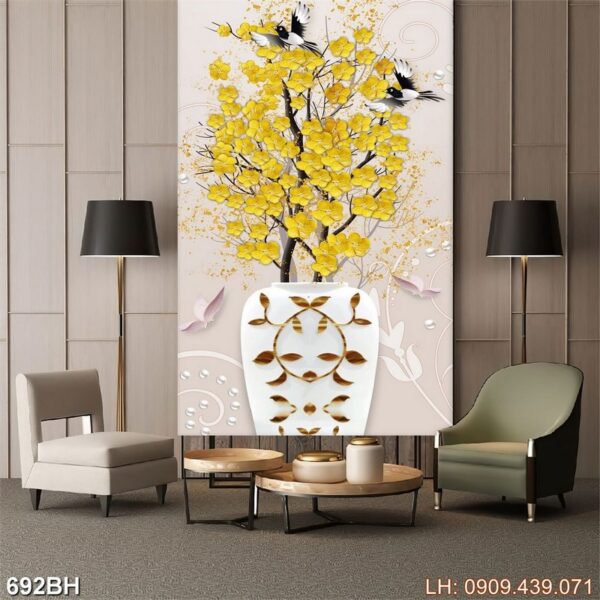 Bức tranh bình hoa nghệ thuật - 692BH