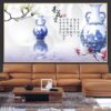 Tranh vẽ bình hoa ấn tượng - 081BH
