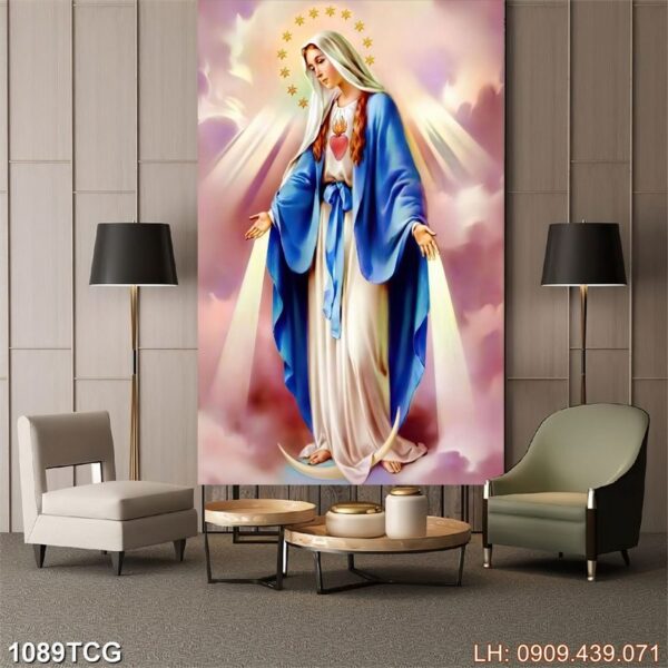 Bức tranh Thiên Chúa dán tường - 1089TCG