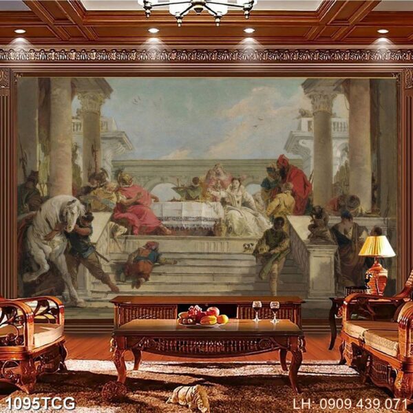 Mẫu tranh đạo Thiên Chúa tranh bộ - 1095TCG