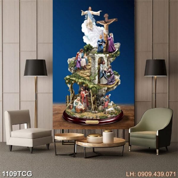 Bức tranh Thiên Chúa đẹp - 1109TCG