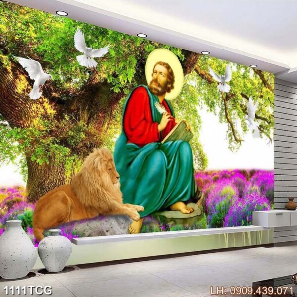 Bức tranh Công giáo in canvas - 1111TCG