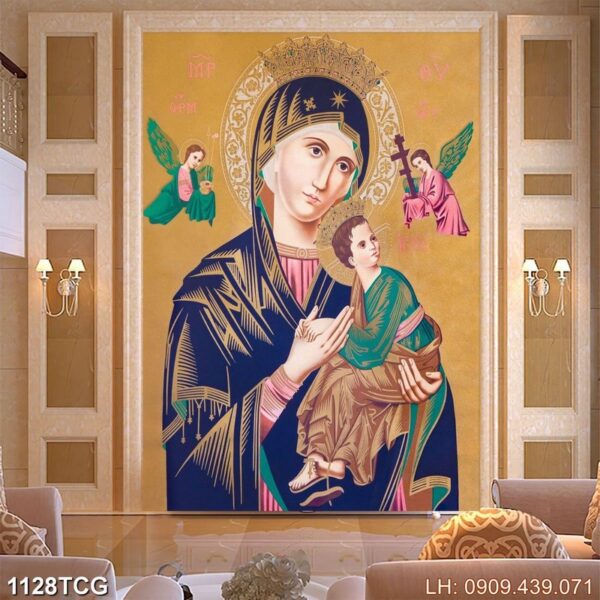 Bức tranh đạo Công giáo in tráng gương - 1128TCG