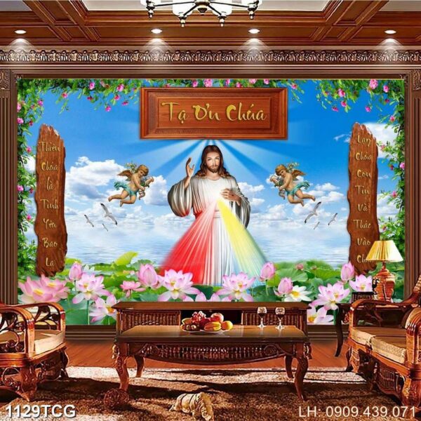 Hình ảnh Thiên Chúa in tráng gương - 1129TCG