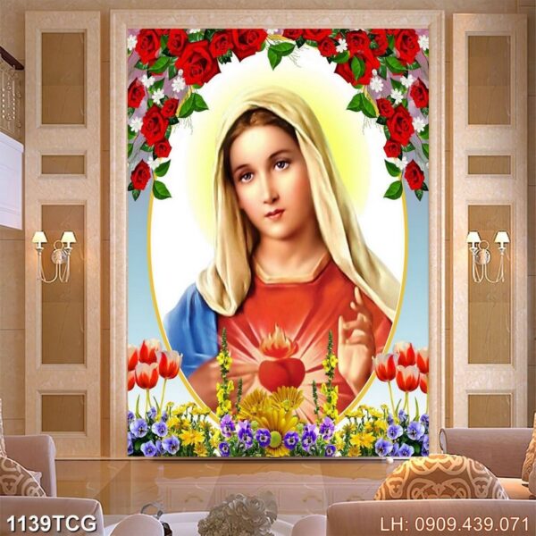 Tranh đạo Công giáo in canvas - 1139TCG