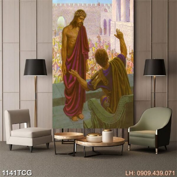 Tranh ảnh Công giáo dán kính - 1141TCG