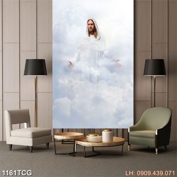 Bức tranh đạo Công giáo dán kiếng - 1161TCG