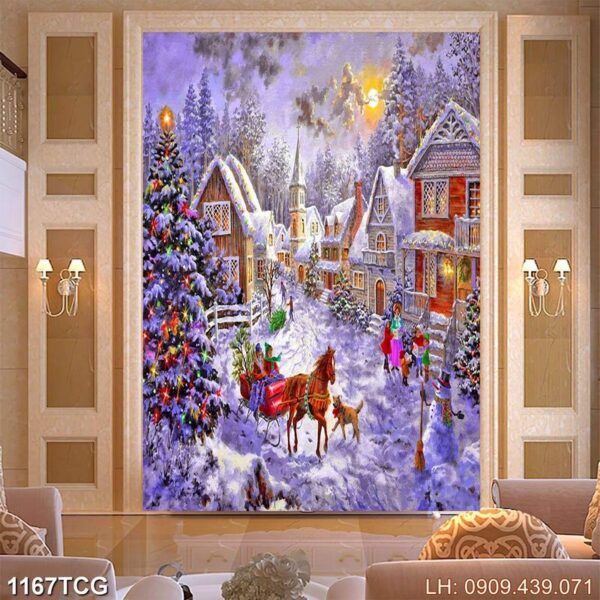 Mẫu tranh đạo Thiên Chúa nhà thờ - 1167TCG