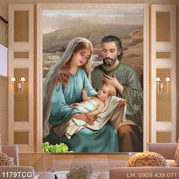 Tranh đạo Công giáo in laminate - 1179TCG