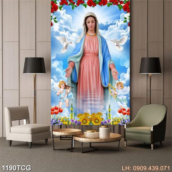 Bức tranh đạo Thiên Chúa in laminate - 1190TCG
