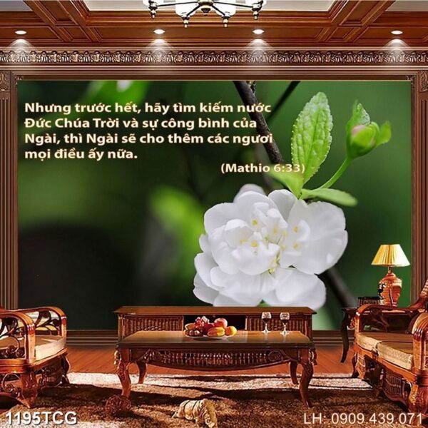 Bức tranh đạo Công giáo có khung - 1195TCG