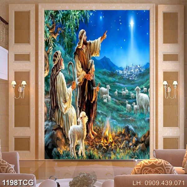 Mẫu tranh Công giáo khổ lớn - 1198TCG