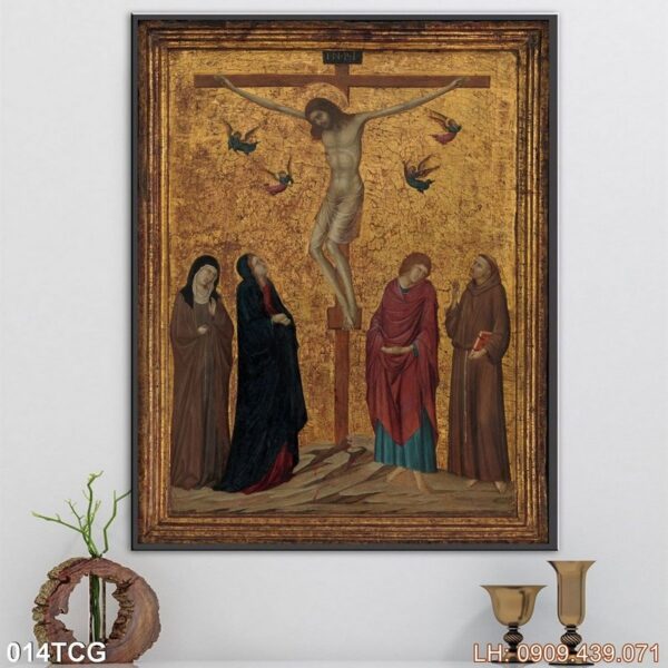 Tranh vẽ Thiên Chúa in laminate - 014TCG