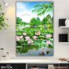 Tranh cánh sen ấn tượng - 1011TCK