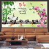Tranh ảnh hoa sen dán tường - 1085TCK
