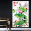 Bức tranh sen ấn tượng - 1419TCK