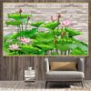 Ảnh bông sen in canvas - 1506TCK