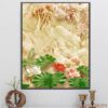 Tranh hoa sen dán kiếng - 1567TCK