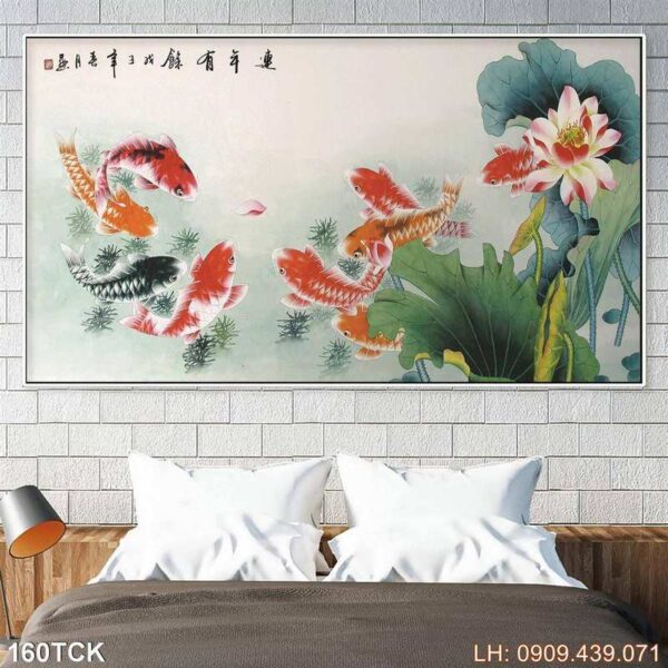 Tranh ảnh hoa sen in laminate - 160TCK