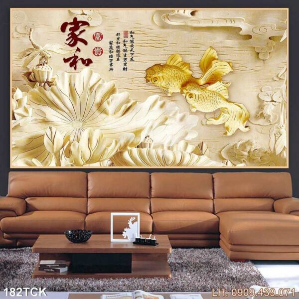 Tranh vẽ sen tại TpHCM - 182TCK