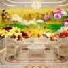 Tranh ảnh hoa sen dán tường - 2097TCK