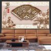 Tranh vẽ hoa sen in laminate - 250TCK