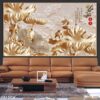 Tranh cửu ngư quần hội in laminate - 251TCK