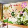 Tranh hoa sen in canvas - 2510TCK
