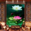 Tranh hoa sen có khung - 2717TCK