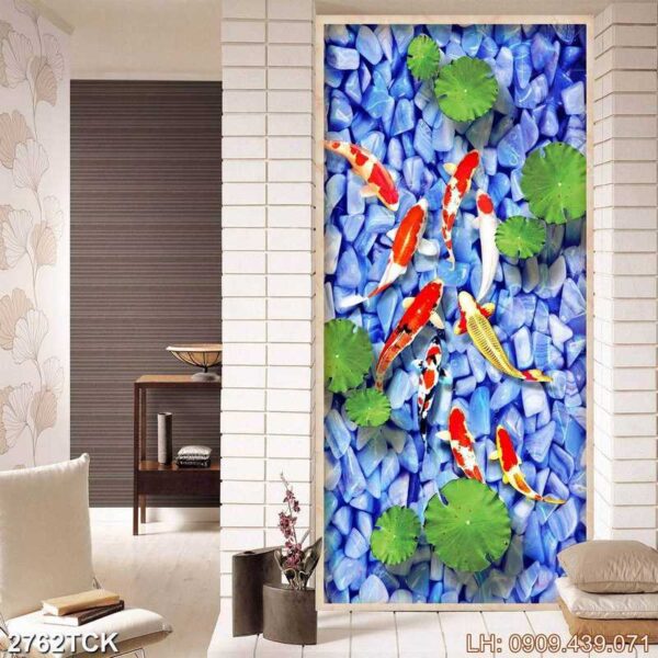 Mẫu tranh hoa sen giá rẻ - 2762TCK