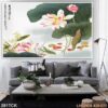 Mẫu tranh cá chép hoa sen dán tường - 281TCK