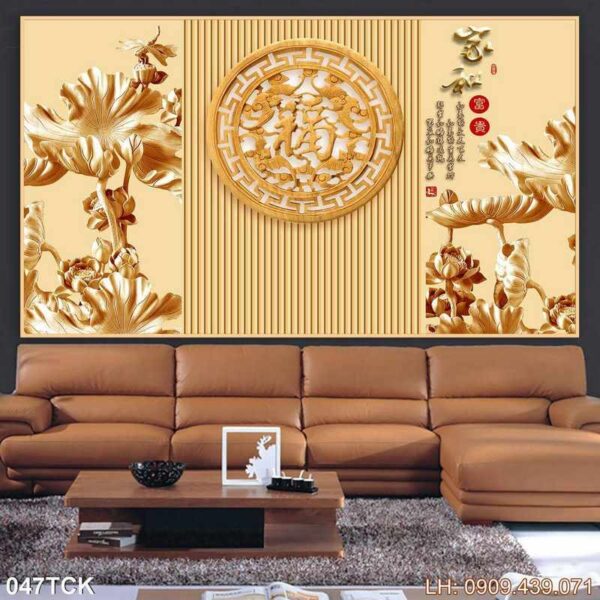 Tranh ảnh sen dán tường - 047TCK