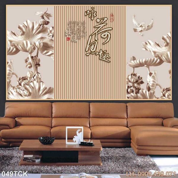 Tranh ảnh hoa sen đẹp - 049TCK