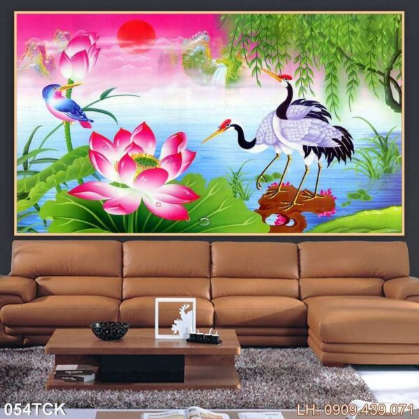 Bức tranh sen tại TpHCM - 054TCK